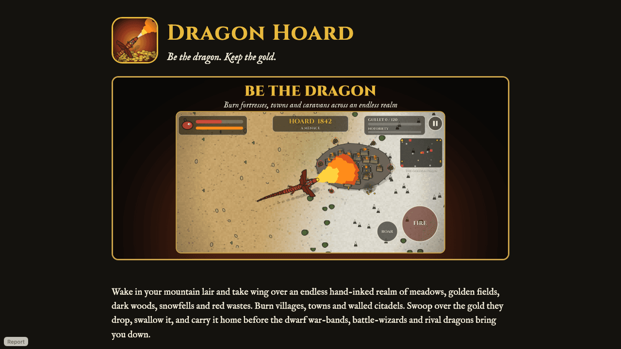 Dragon Hoard home page